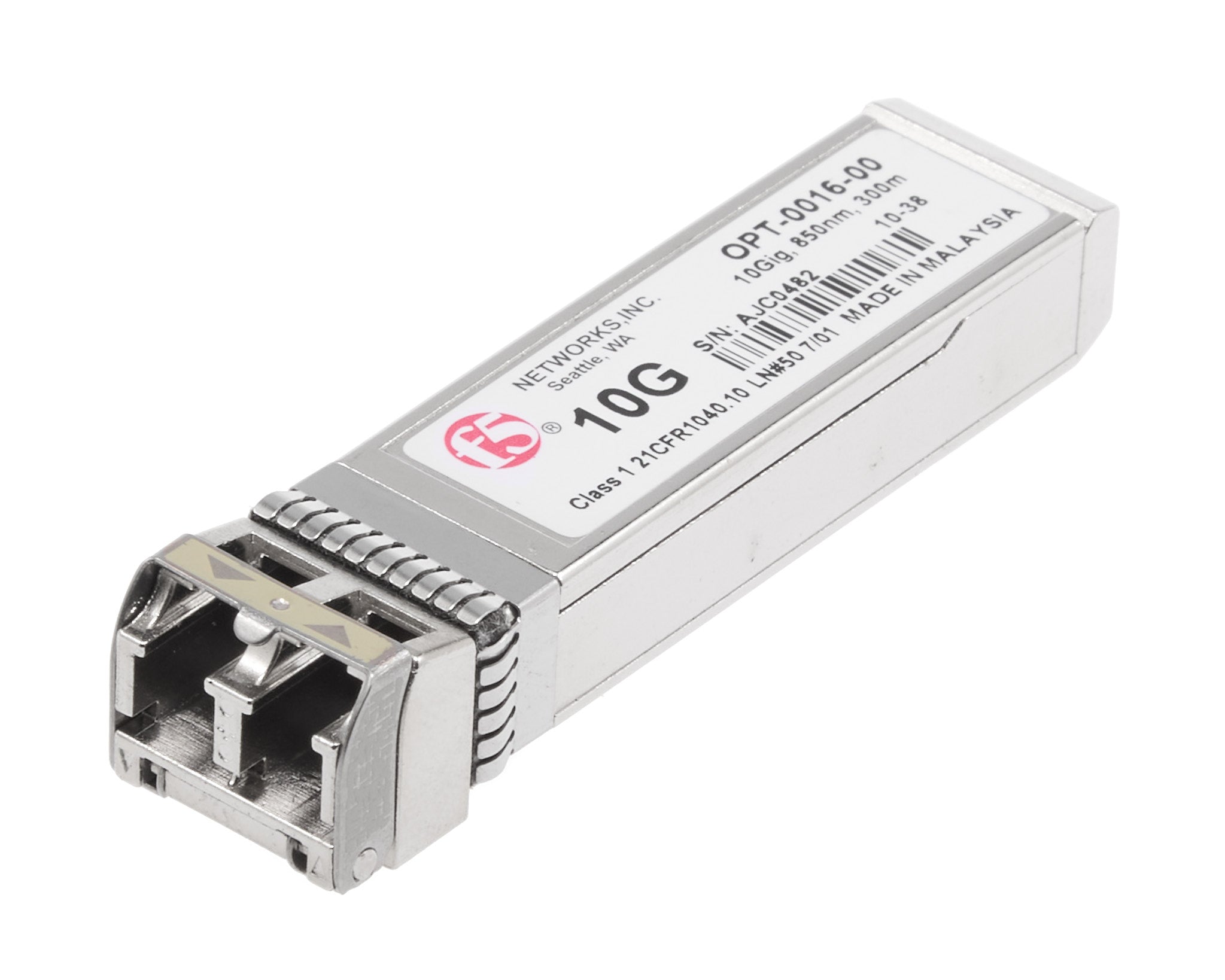 F5-UPG-SFP+-R SFP+ OPT-0016-00 10GBASE-SR Wavelength 850nm Short-reach MMF
