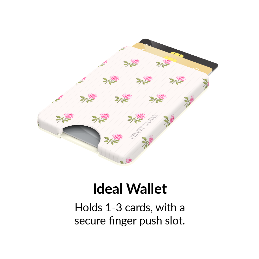 Pink Peony Floral MagSafe Wallet