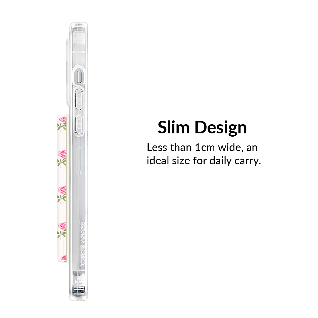 Pink Peony Floral MagSafe Wallet