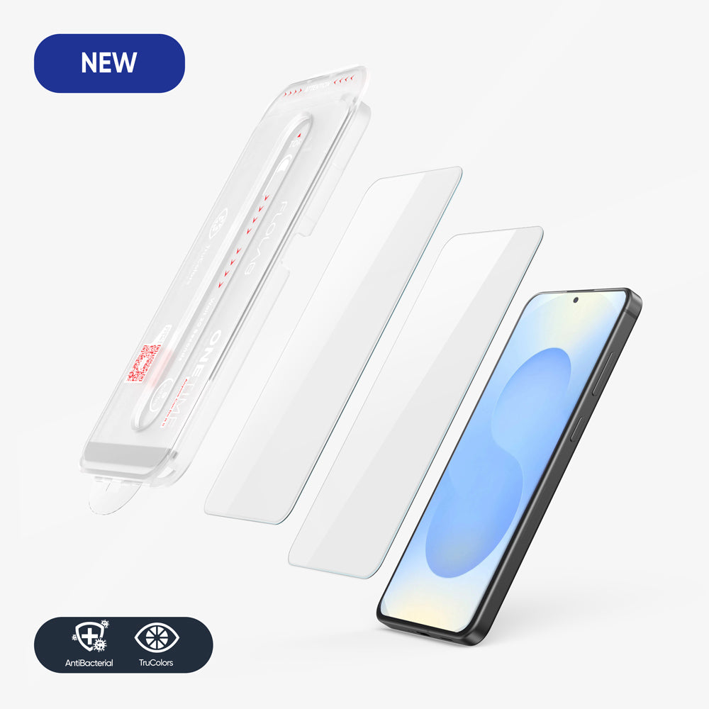 FLOLAB ONETIME NanoArmour 2-Pack Ultra Clear Screen Protector – Samsung Galaxy S25 (Compatible with S24)