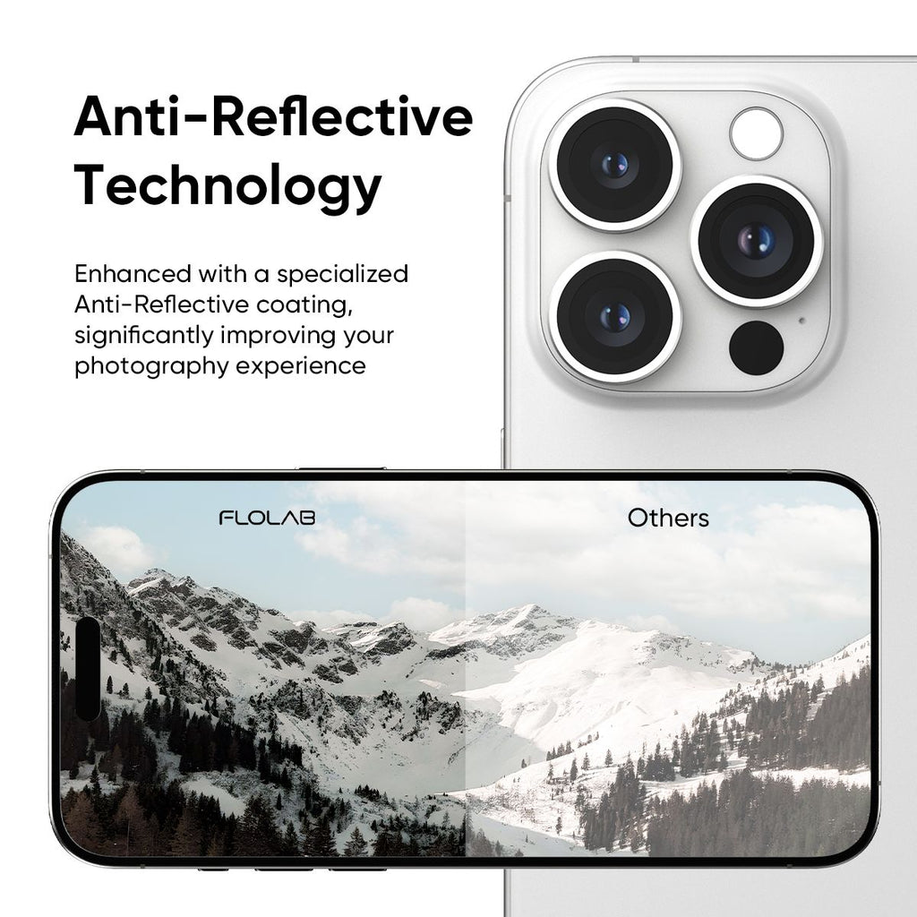 NanoArmour Camera Protector Anti Reflective – iPhone 16 Pro / Pro Max (4 Pro Colors)
