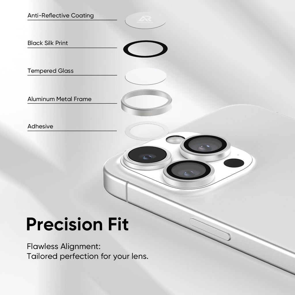 NanoArmour Camera Protector Anti Reflective – iPhone 16 Pro / Pro Max (4 Pro Colors)
