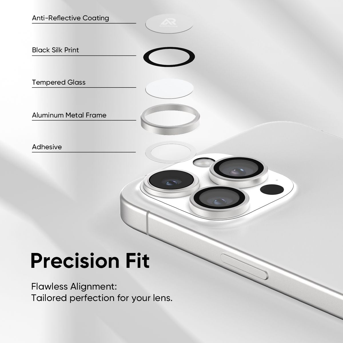 NanoArmour Camera Protector Anti Reflective – iPhone 16 Pro / Pro Max (4 Pro Colors)