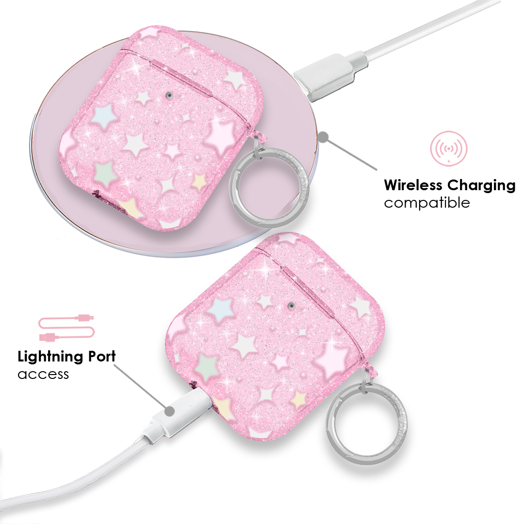 Falling Star Glitter AirPod Case