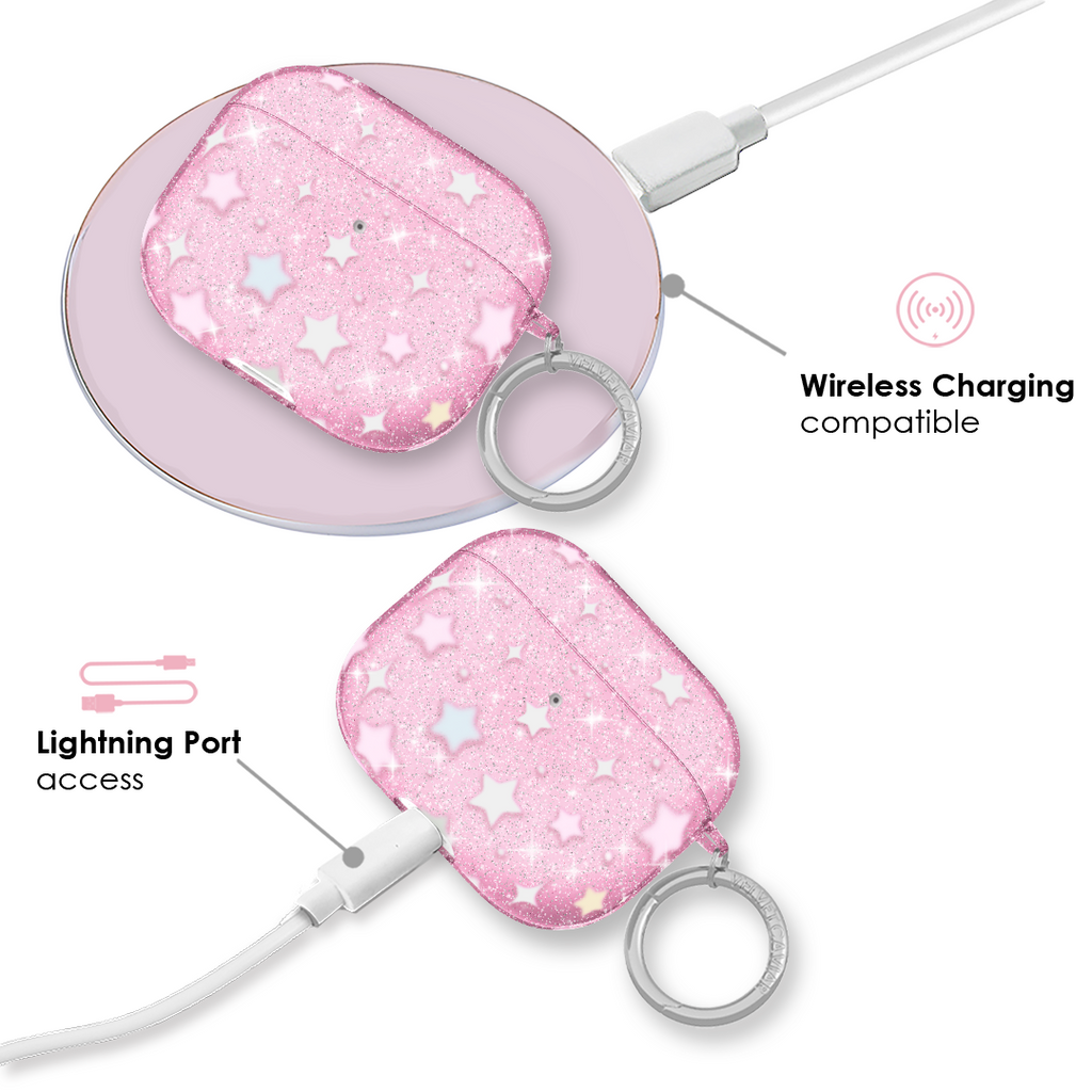 Falling Star Glitter AirPod Case