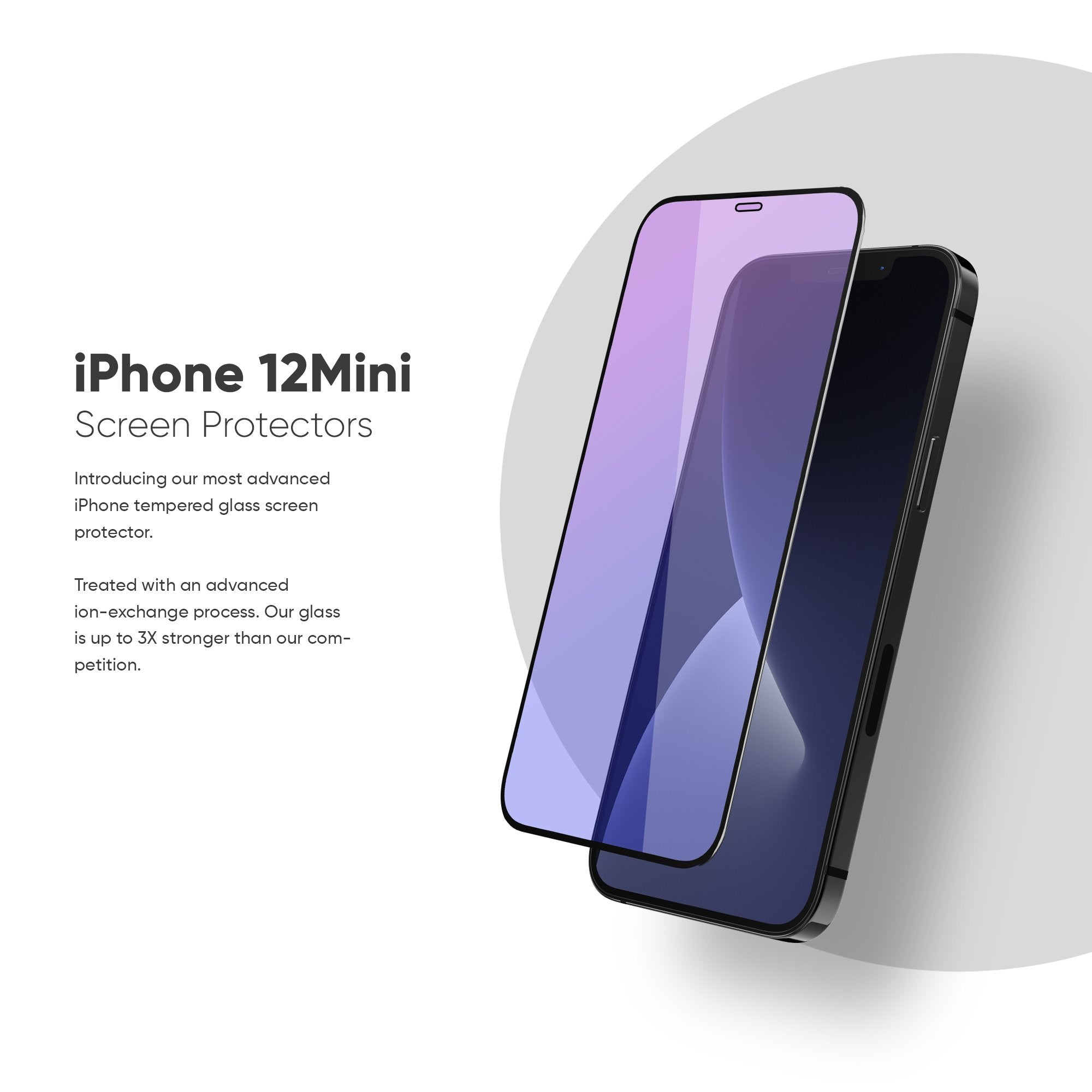 NanoArmour Anti-Blue light Screen Protector for iPhone 12 mini Edge-to-Edge