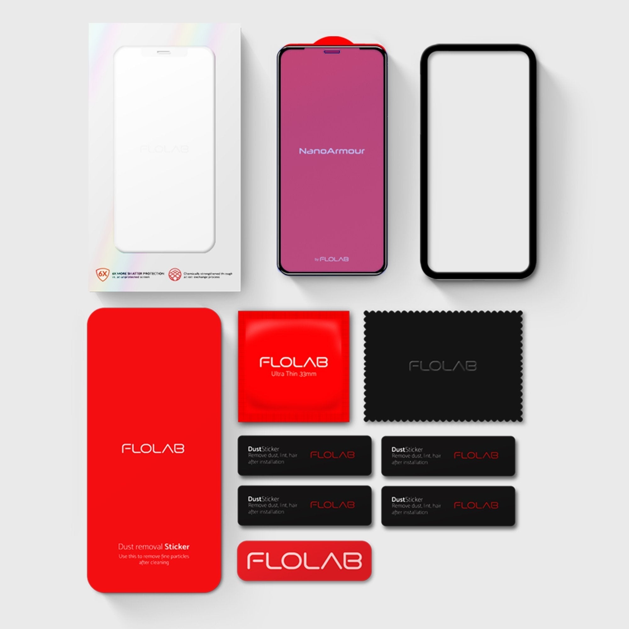 NanoArmour for iPhone XS Max Anti-Blue Light Screen Protector Case Friendly
