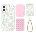 Hydrangea Floral iPhone Bundle Set - Wallet