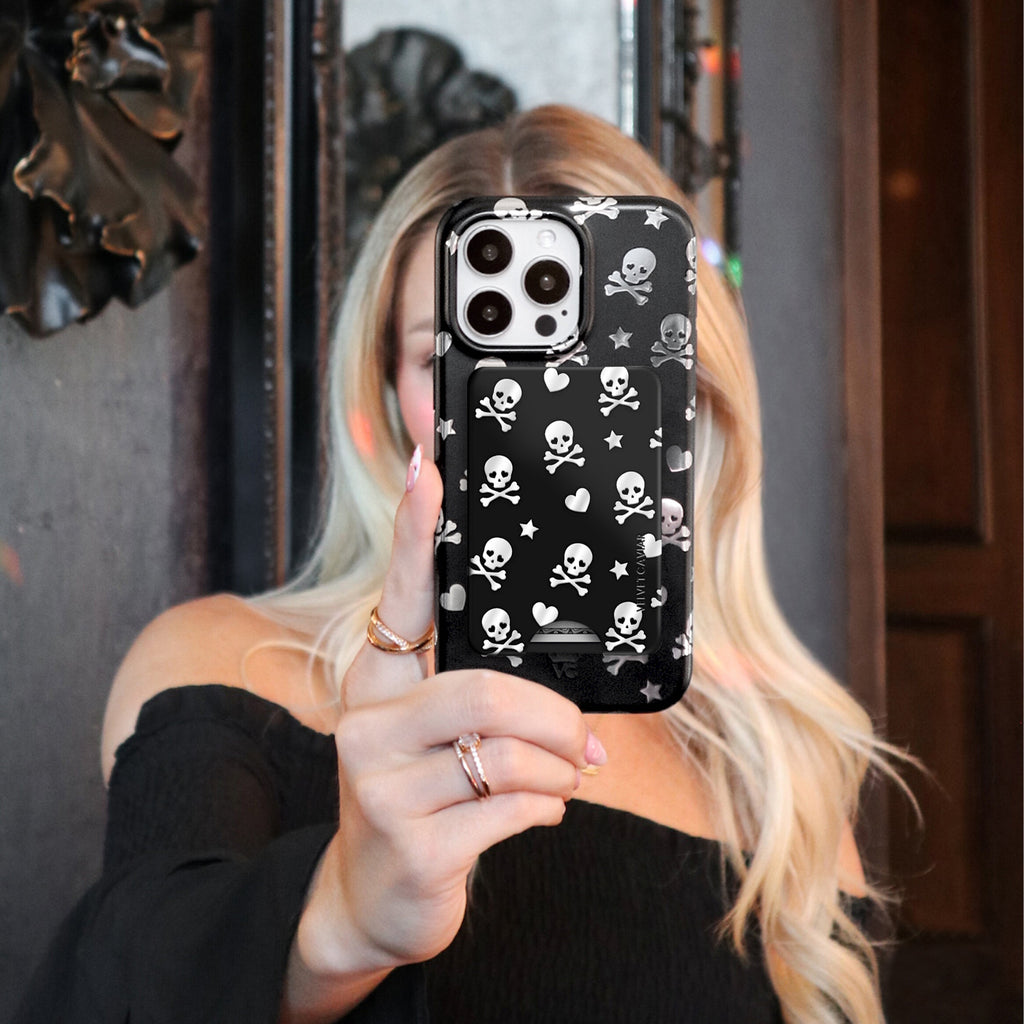 Chrome Skulls MagSafe Wallet