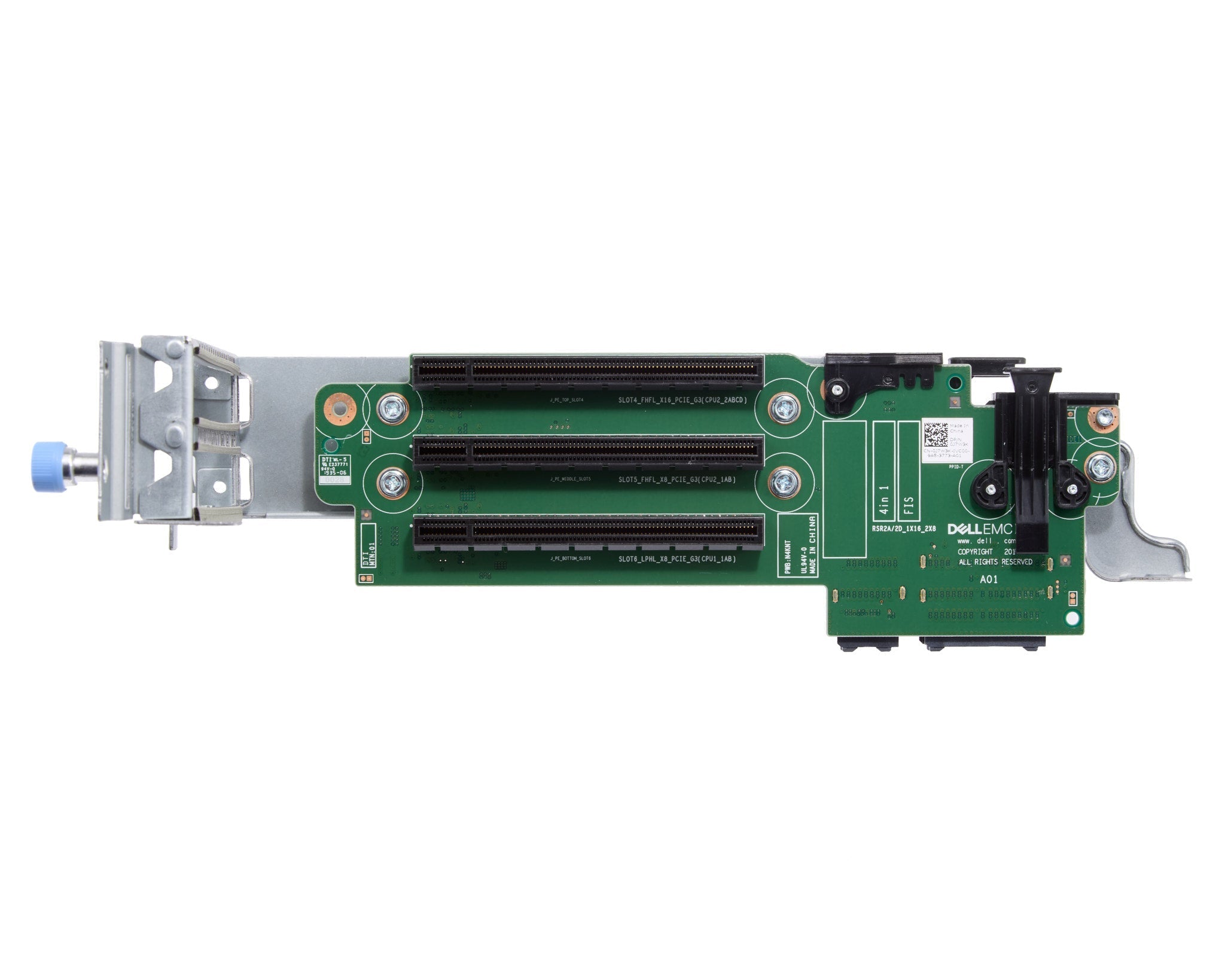 Dell R740/R740XD Riser 2A, 1X16, 2X8 For Riser Configs 3,4,5,6