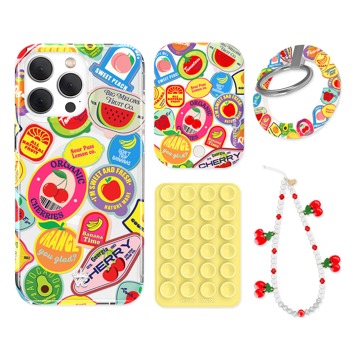 Juicy Fruits iPhone Bundle Set - Grip