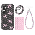 Lacy Pink Bows Samsung Bundle Set