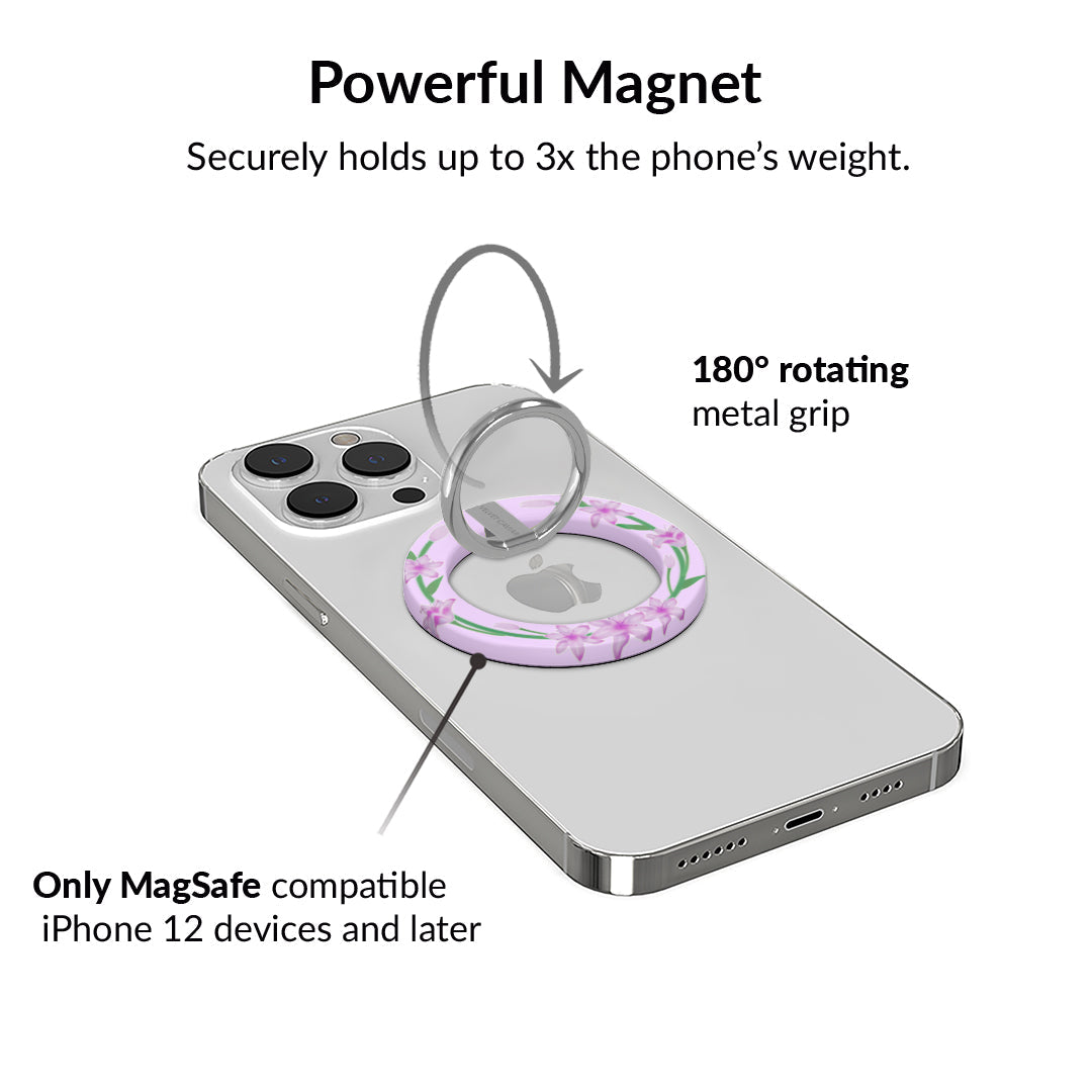 Love Spell Lily Floral MagSafe Grip Ring