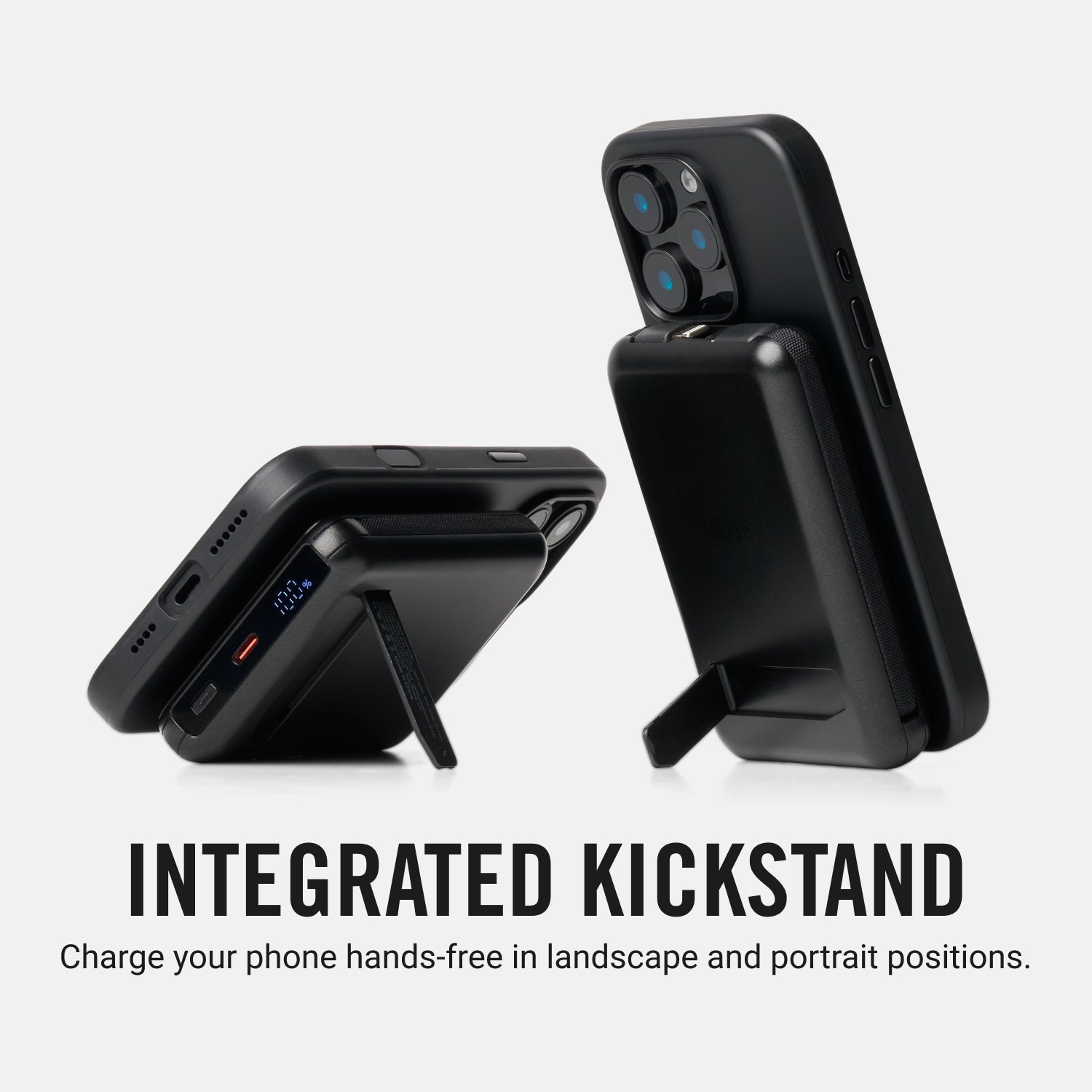 Everyday Charging Kit - iPhone 16 Pro - Midnight Black Leather
