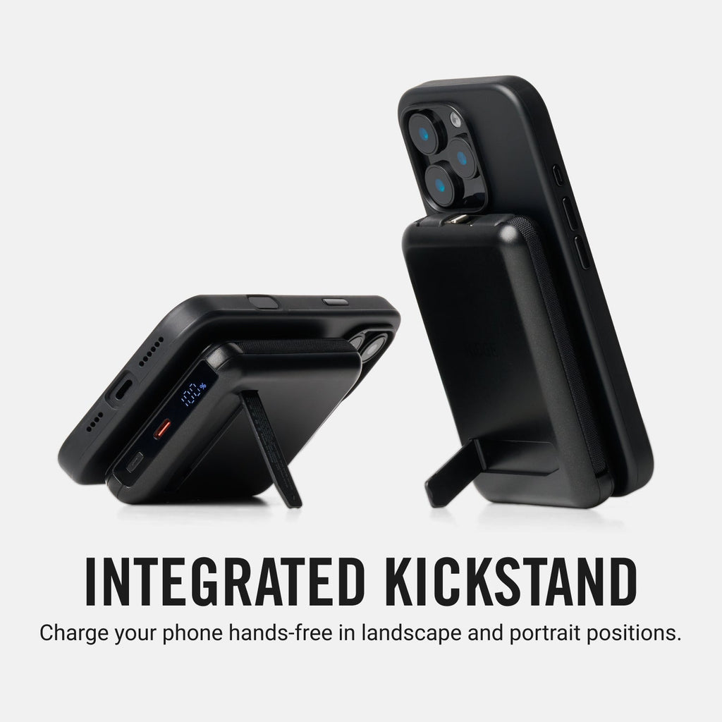 Everyday Charging Kit - iPhone 16 - Midnight Black Leather