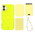 Neon Yellow iPhone Bundle Set - Wallet