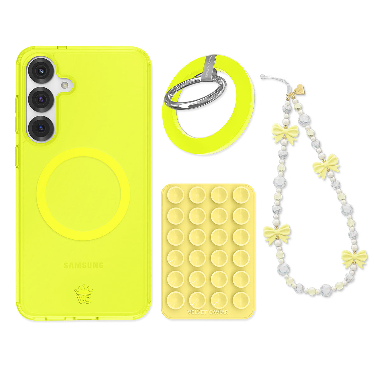 Neon Yellow Samsung Bundle Set
