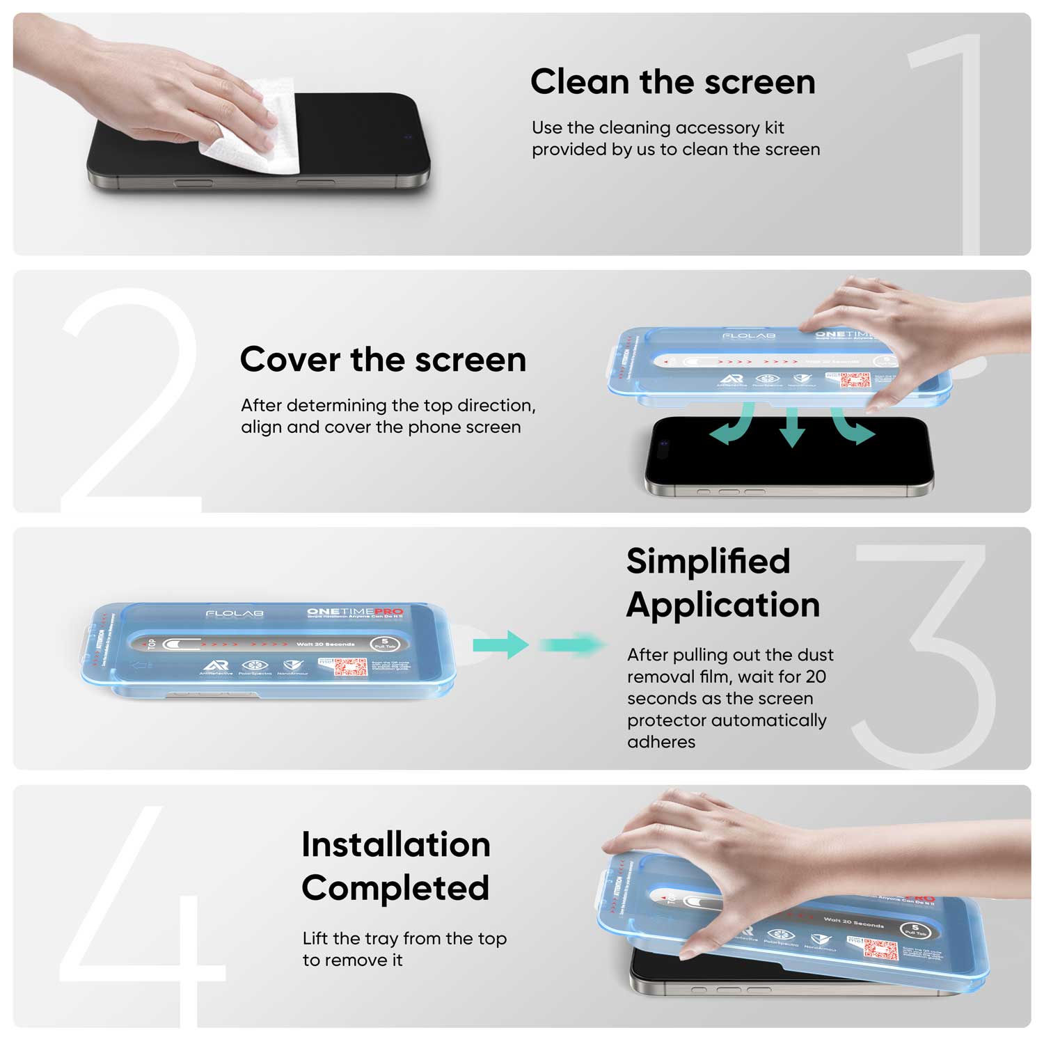 NanoArmour ONETIME MAX Blue Light ClearVue – iPhone 16 Series