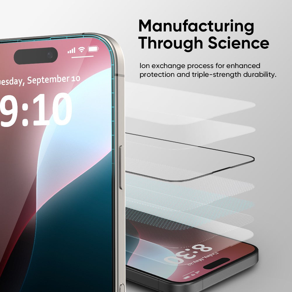 NanoArmour ONETIME MAX Blue Light ClearVue – iPhone 16 Series