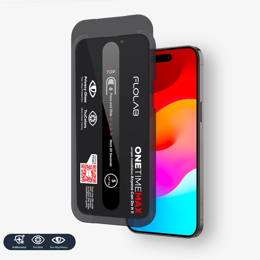 NanoArmour ONETIME MAX Privacy Infinity Edge – iPhone 15 Series