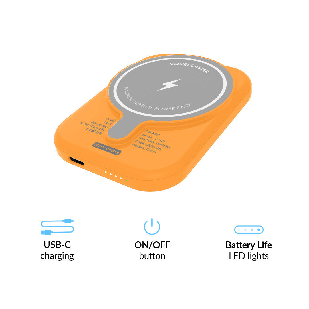 Orange MagSafe Battery Power Pack