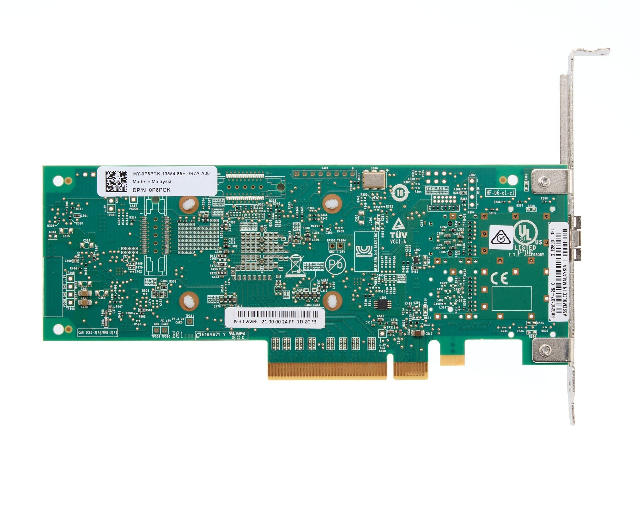Dell QLogic QLE2690 Single Port 16GB Fiber Channel SFP+ Full Height