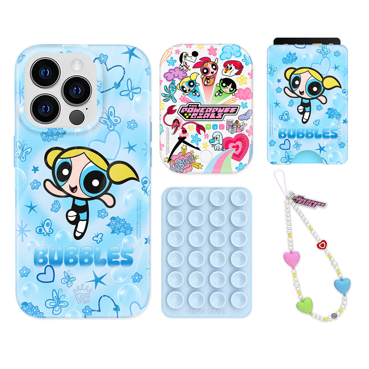 The Powerpuff Girls Bubbles iPhone Bundle Set - Wallet