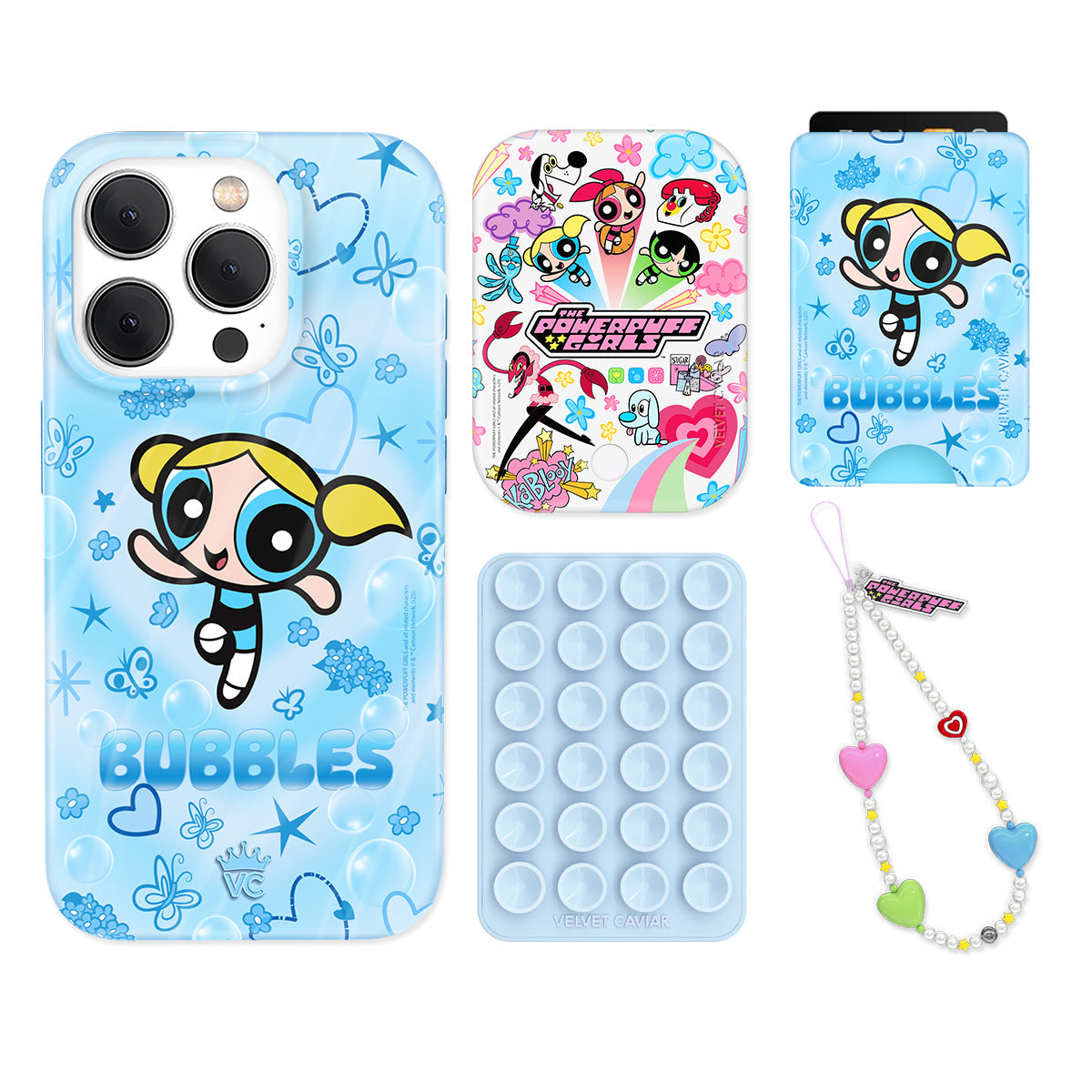 The Powerpuff Girls Bubbles iPhone Bundle Set - Wallet