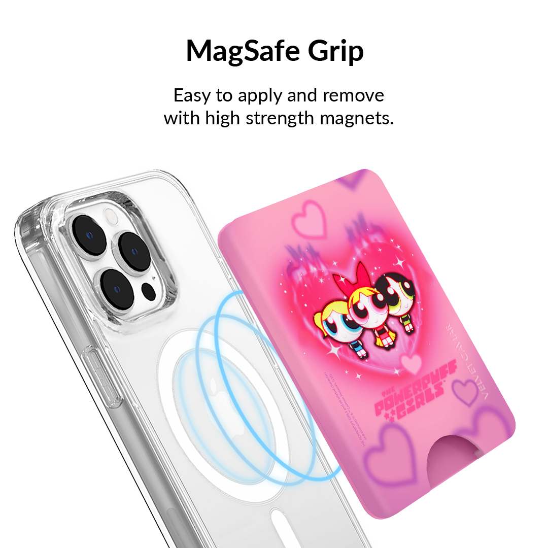 The Powerpuff Girls Airbrush Hearts MagSafe Wallet