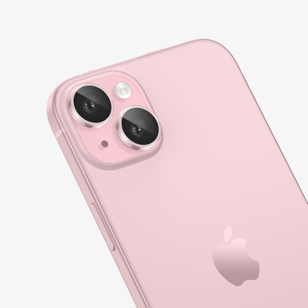FLOLAB NanoArmour Anti Reflective Camera Protector – iPhone 15 / 15 Plus (Pink)