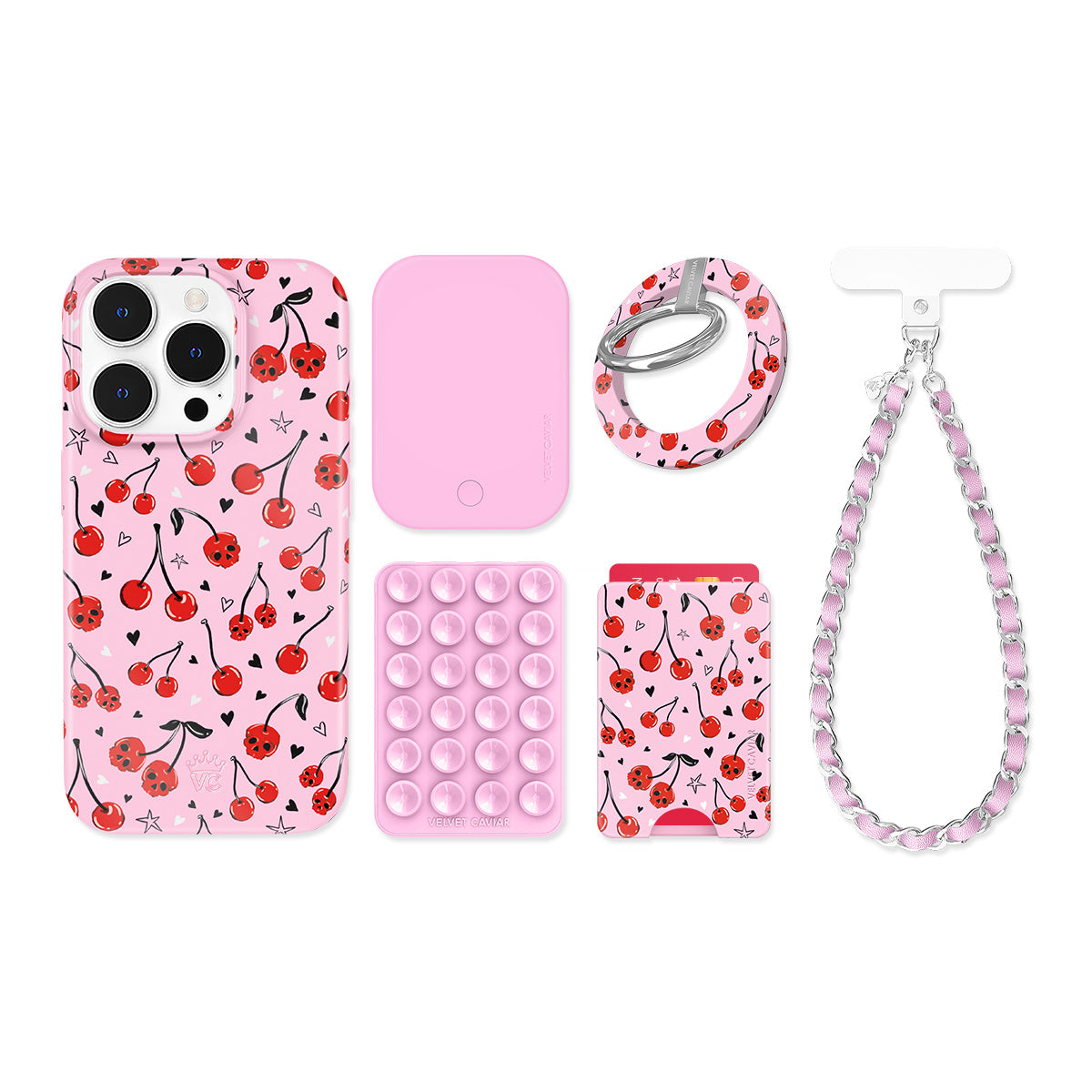 Sour Cherry Skulls iPhone Bundle Set