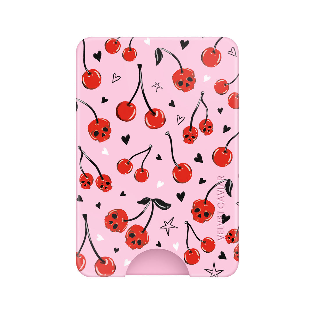 Sour Cherry Skulls MagSafe Wallet