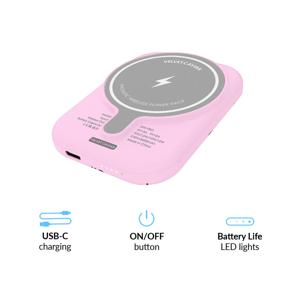 Snoopy Pink Pumpkin MagSafe Battery Power Pack