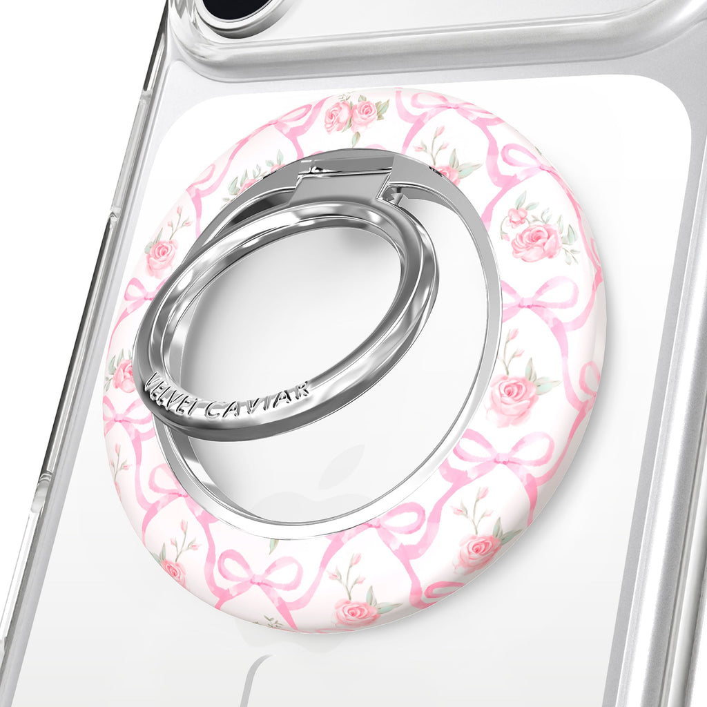 Lovely Pink Bows MagSafe Grip Ring