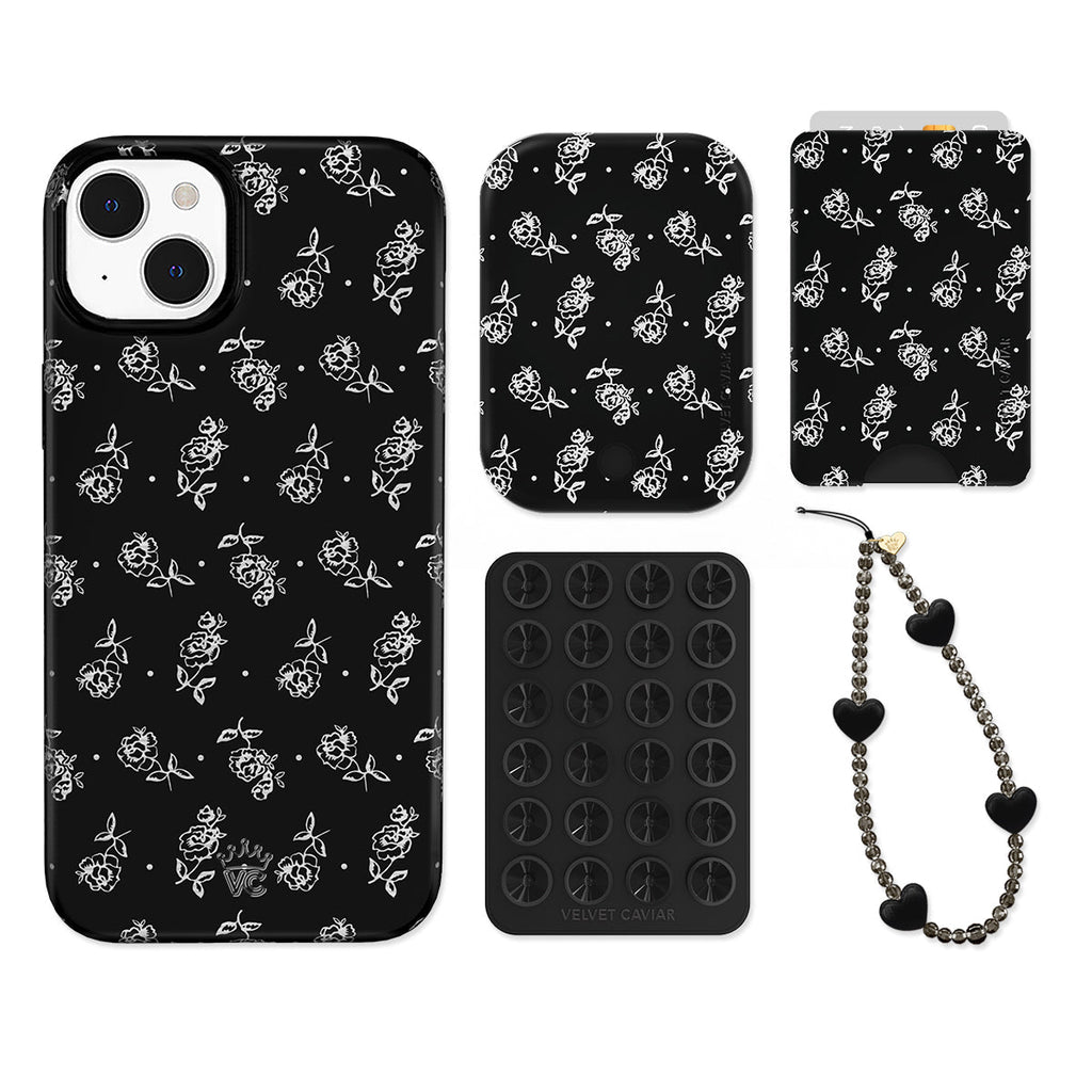 Vintage Roses iPhone Bundle Set - Wallet