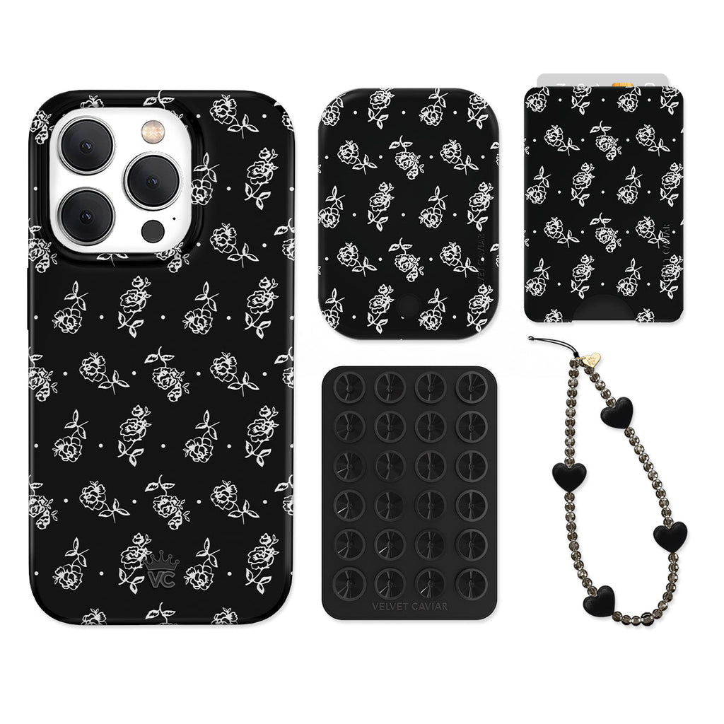 Vintage Roses iPhone Bundle Set - Wallet