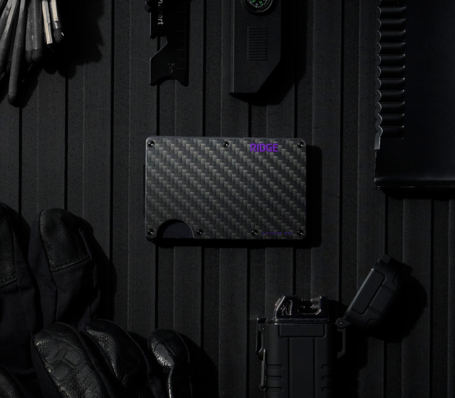 Ridge Wallet - Alaska Twilight Carbon 006