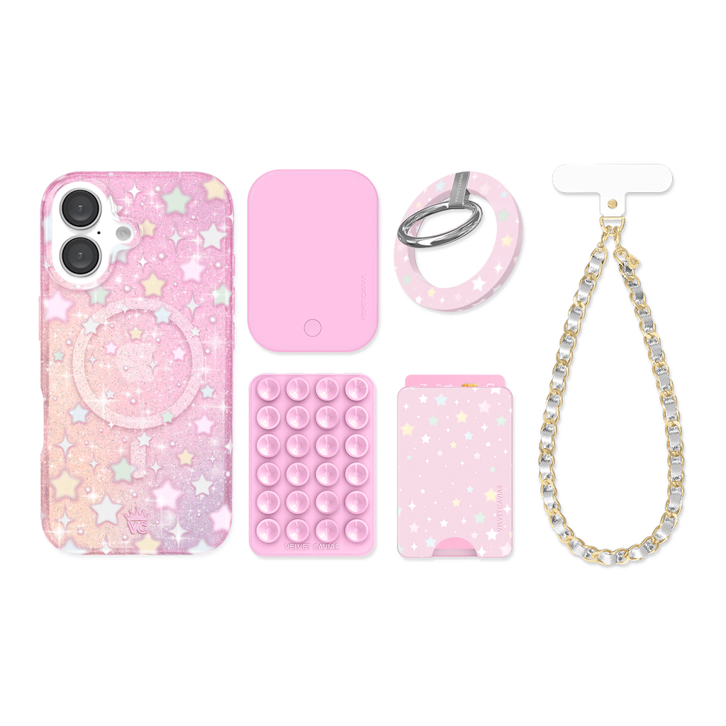 Falling Star Glitter iPhone Bundle Set