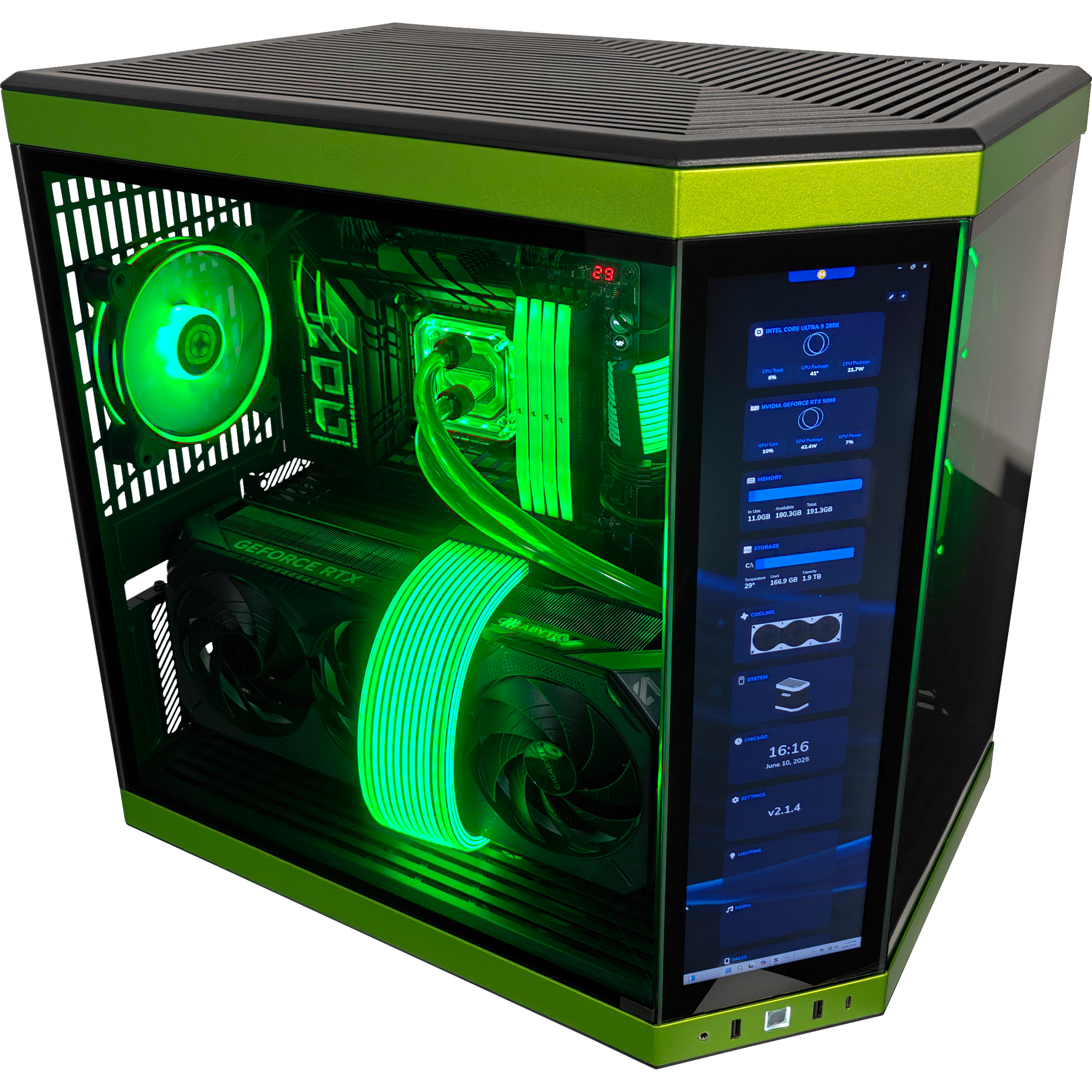 Y70 Mean Green Epic Black Label Gaming Desktop