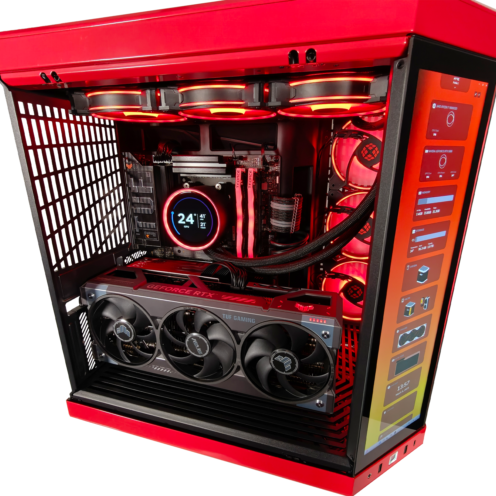 Y70 Red Eye Ultimate X3D Ready to Ship Gaming PC