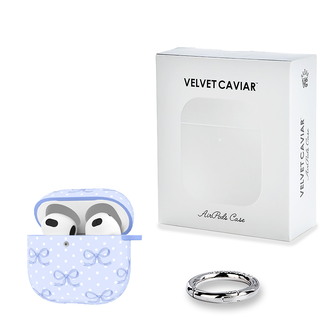 Lovely Blue Bows AirPod Case