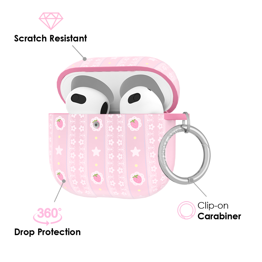 Strawberry Macaron AirPod Case