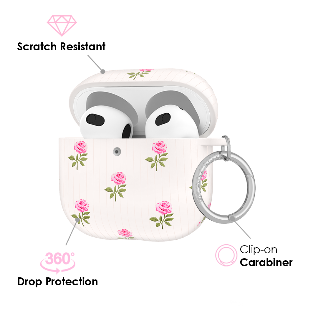 Pink Peony Floral AirPod Case