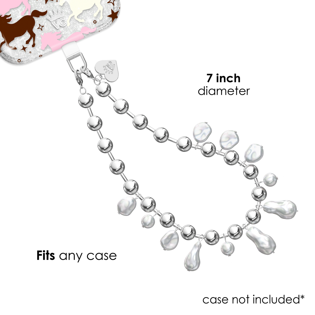 Pearl Drip Chain Phone Charm