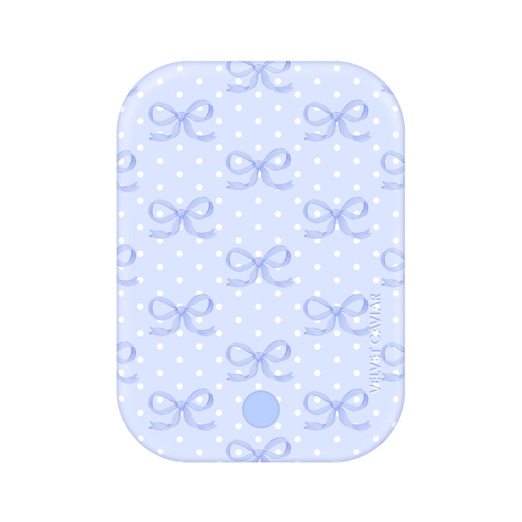 Lovely Blue Bows MagSafe Battery Power Pack