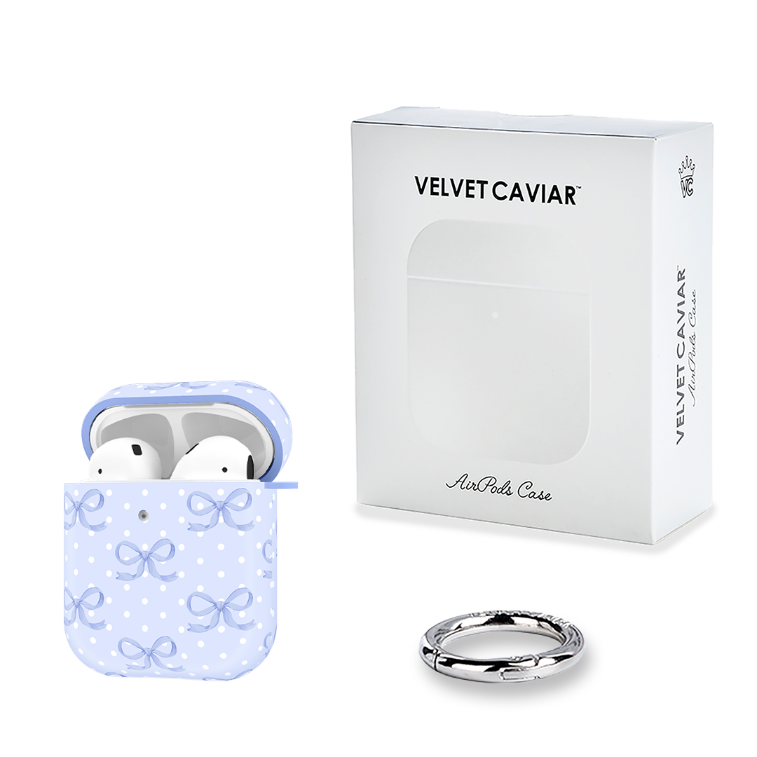 Lovely Blue Bows AirPod Case
