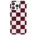 Burgundy Vibe Check iPhone Case