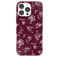 French Burgundy Floral iPhone Case