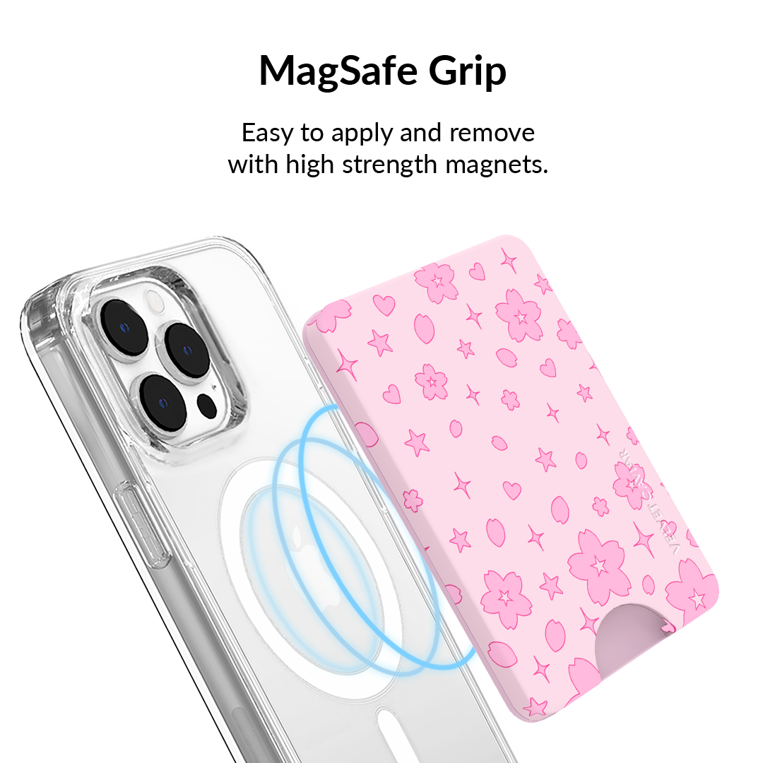 Pink Cherry Blossom MagSafe Wallet