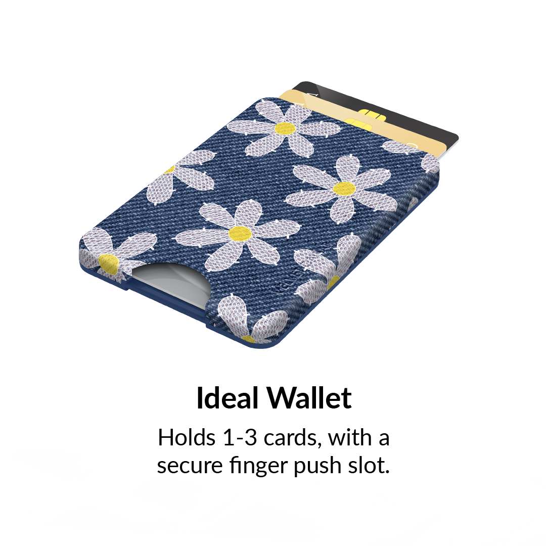 Denim Daisy MagSafe Wallet